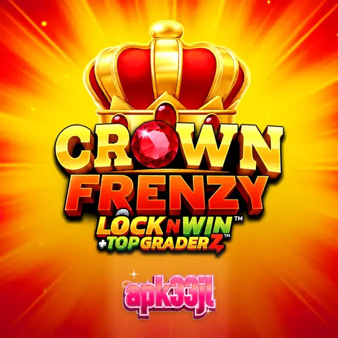 Tampilan visual slot Crown Frenzy LockNWin dengan simbol mahkota dan fitur respin